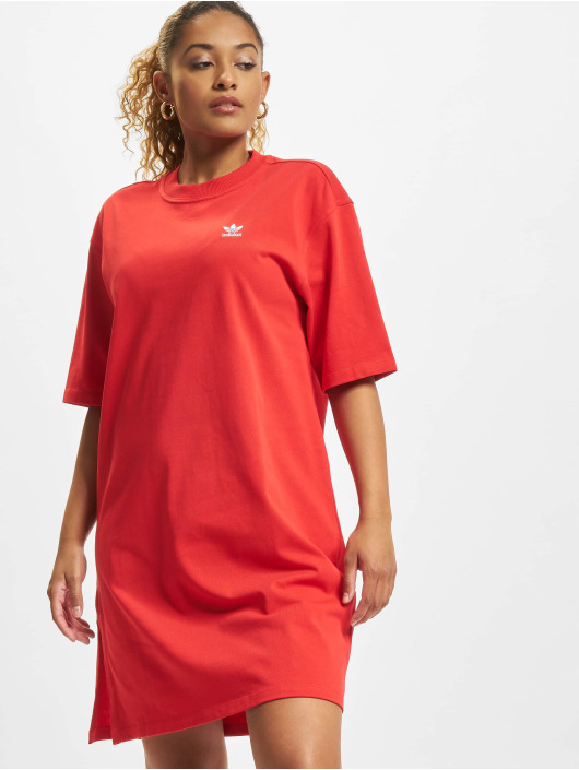 adidas Originals Šaty Tee červený