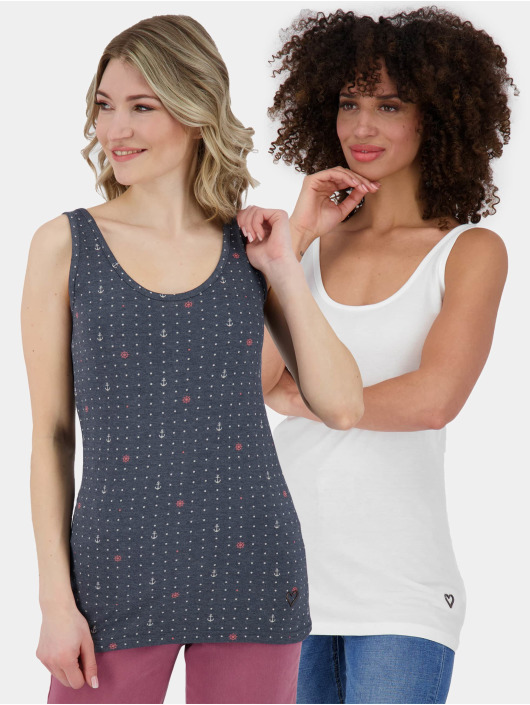 Alife & Kickin Tank Tops Jen B Doublepack blå