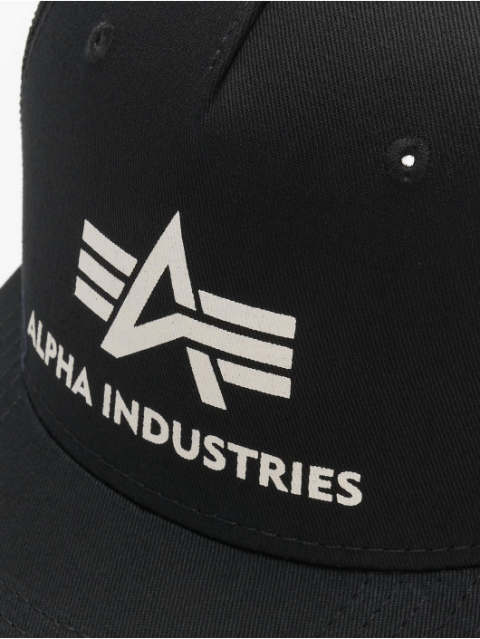 Alpha Industries Casquette Trucker mesh Basic noir