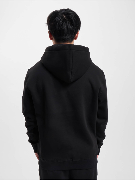 Alpha Industries Herren Hoody Half Logo Foam in schwarz
