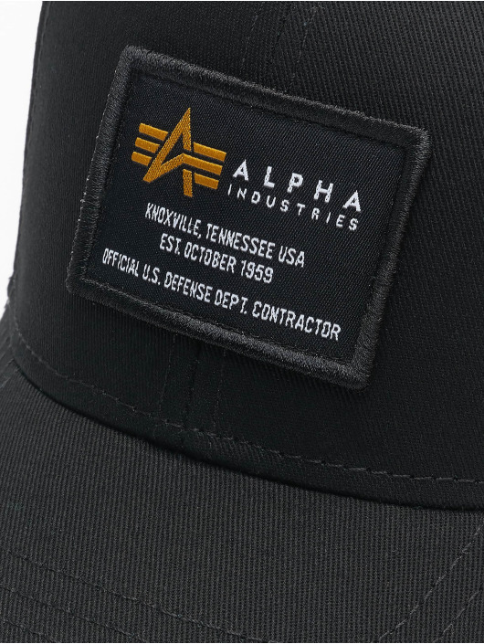 Alpha Industries Snapback Cap Crew schwarz