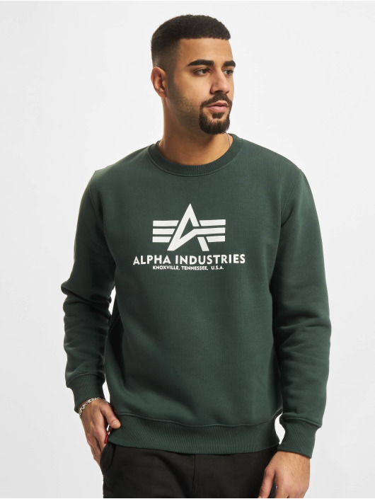 Alpha Industries Swetry Basic zielony
