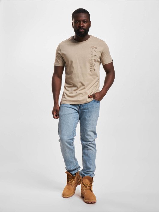 Alpha Industries T-paidat EMB beige