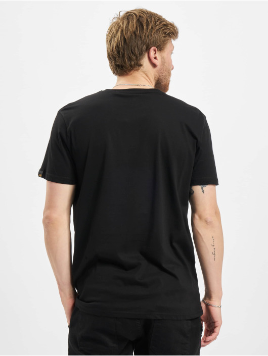 Alpha Industries T-Shirt Basic Foil Print black