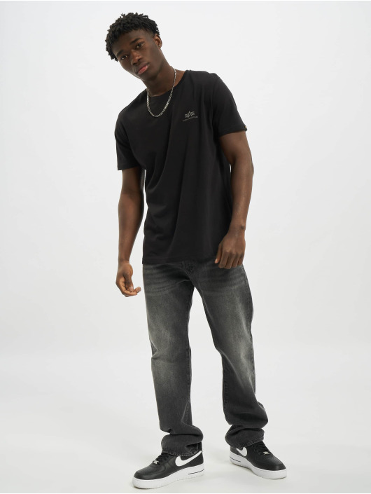 Alpha Industries T-Shirt Backprint Reflective black