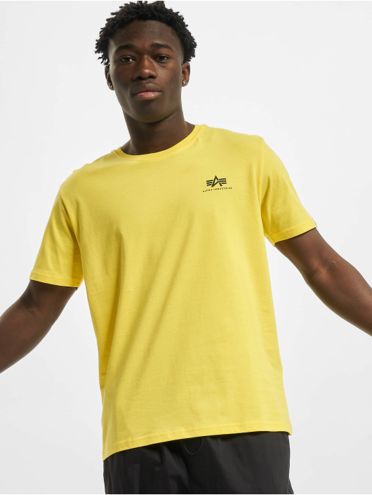 Alpha Industries T-Shirt Basic Small Logo jaune