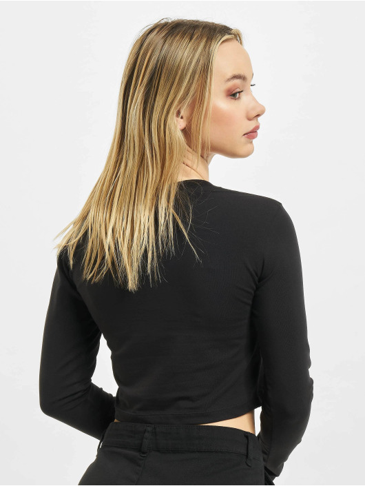 Alpha Industries T-Shirt manches longues Basic Cropped noir