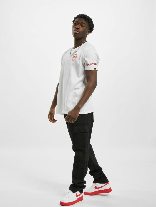 Alpha Industries T-Shirt RBF Back Stripe white
