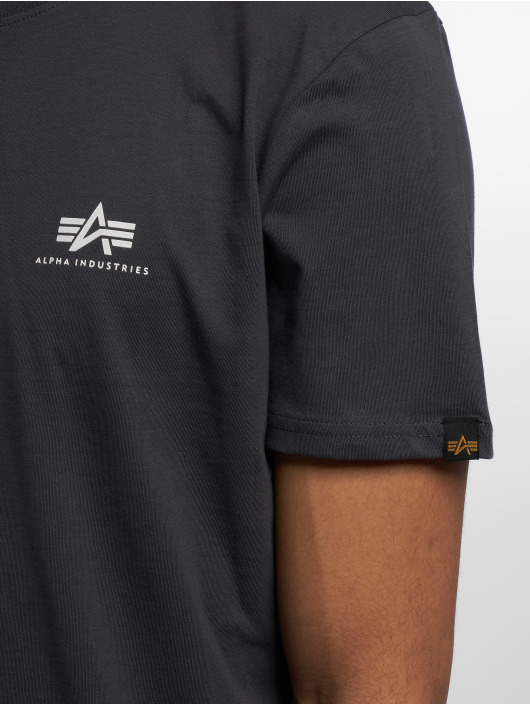 Alpha Industries T-skjorter Basic Small Logo grå