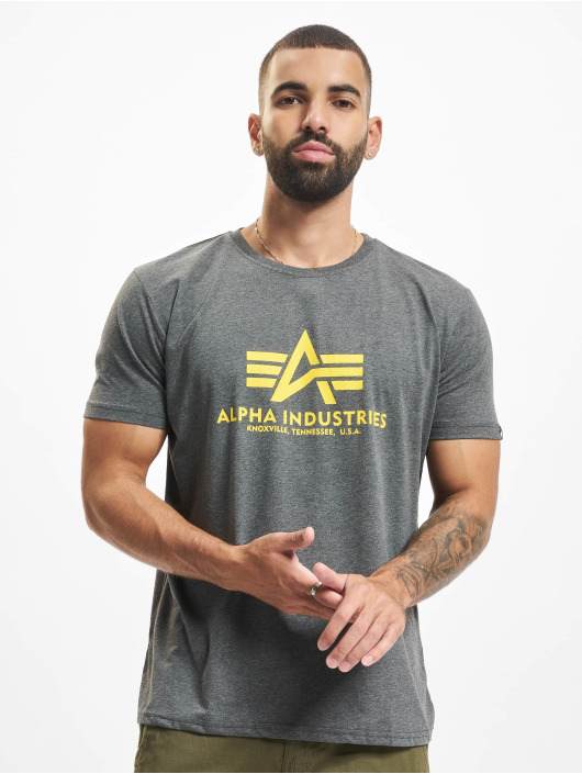 Alpha Industries T-skjorter Basic grå