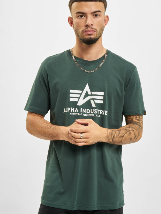 Alpha Industries T-skjorter Basic grøn