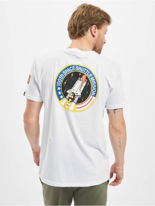 Alpha Industries T-skjorter Space Shuttle hvit