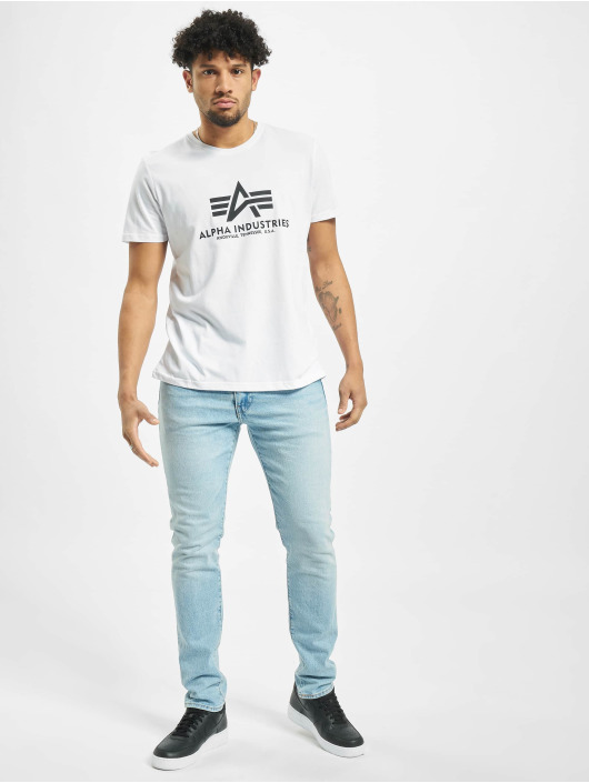 Alpha Industries T-skjorter Basic hvit