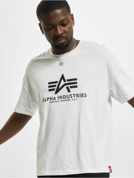 Alpha Industries T-skjorter Basic OS Heavy hvit