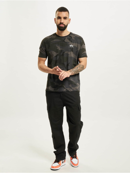 Alpha Industries T-skjorter Backprint Camo svart
