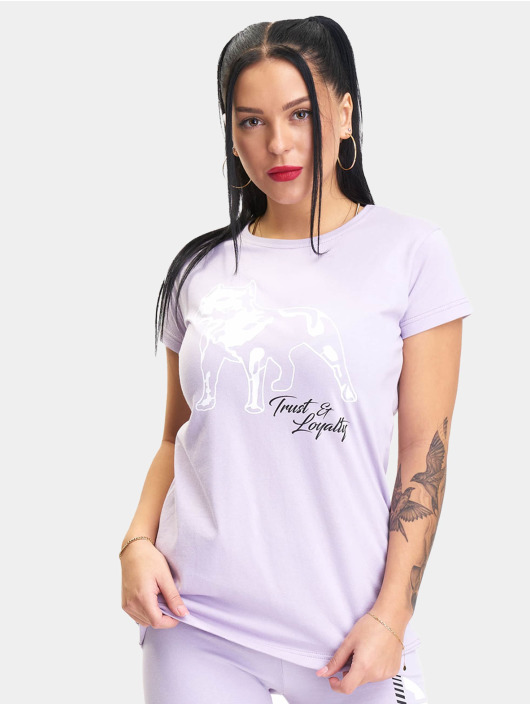 Amstaff T-shirts Woman Logo lilla