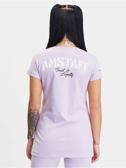 Amstaff T-shirts Woman Logo lilla
