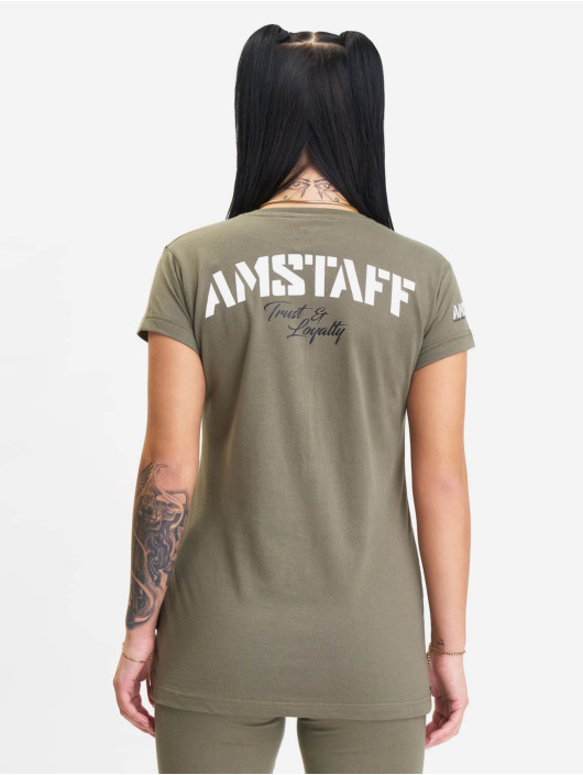 Amstaff T-shirts Woman Logo oliven