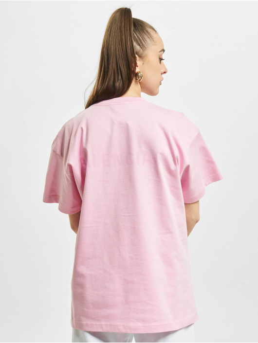 BALENCIAGA Tshirts Women  Hand Drawn Balenciaga tshirt Pink  BALENCIAGA  641655 TOVO53204  Leam Luxury Shopping Online