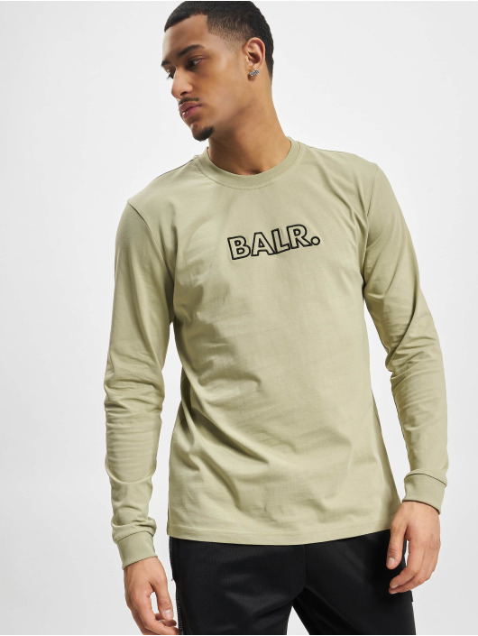 BALR T-Shirt manches longues Olaf Straight Outline beige