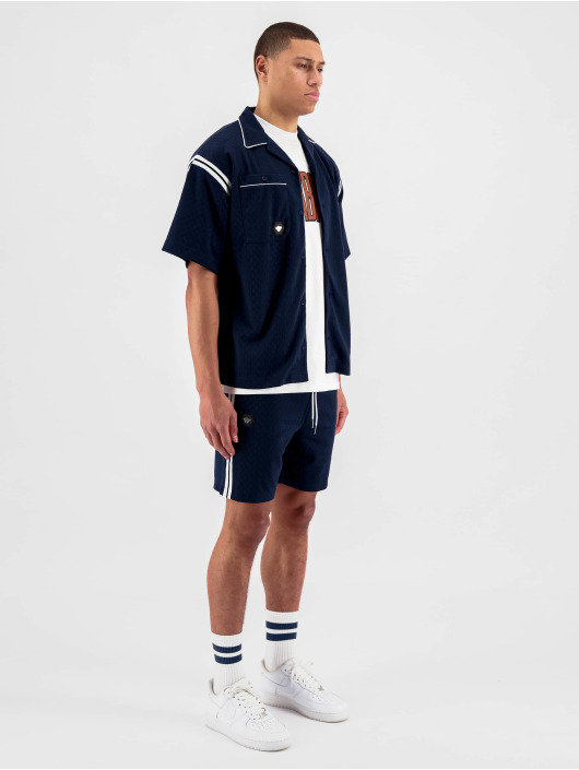 Black Bananas Camicia Palm blu