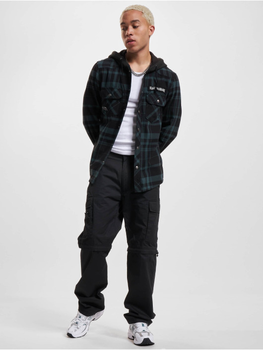 Brandit Camisa Iron Maiden Checkered negro