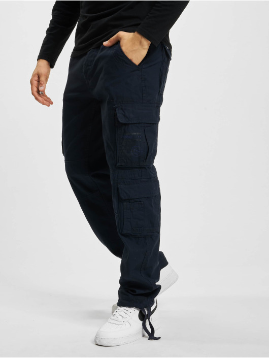 Brandit Cargobuks Pure Slim Fit blå