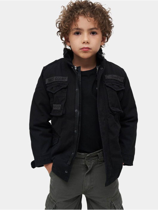 Brandit Chaqueta / Chaqueta de entretiempo Kids M65 Giant en negro