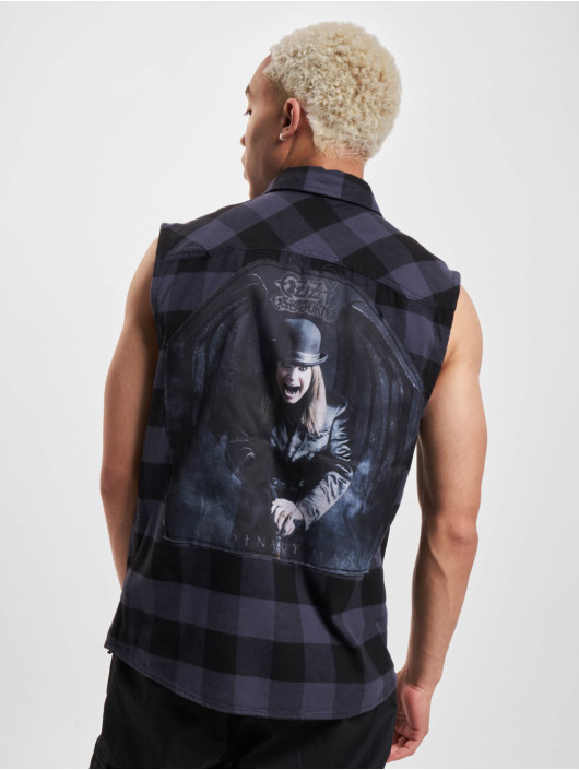 Brandit Chemise Ozzy Checkered Sleeveless noir