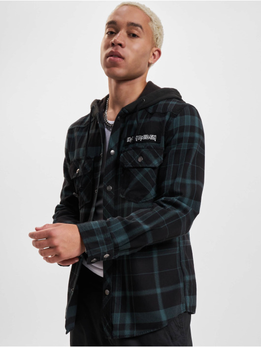 Brandit Kauluspaidat Iron Maiden Checkered musta