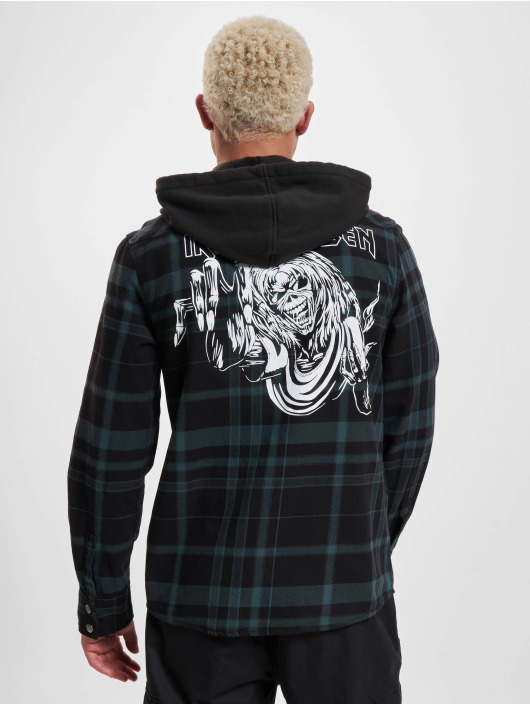 Brandit Kauluspaidat Iron Maiden Checkered musta