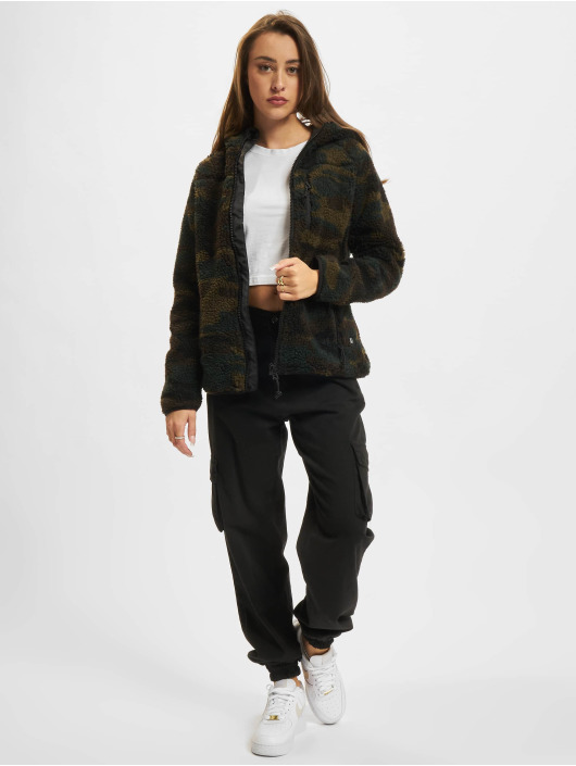 Brandit Lightweight Jacket Ladies Teddyfleece Hood camouflage