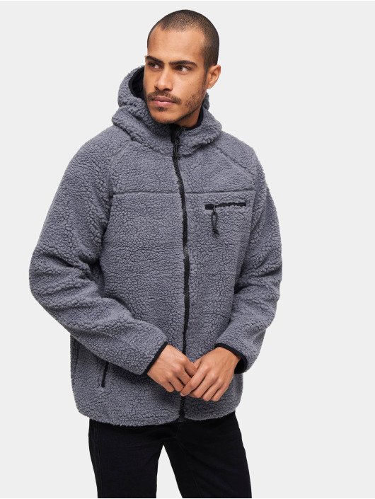 Brandit Overgangsjakker Teddyfleece Worker grå