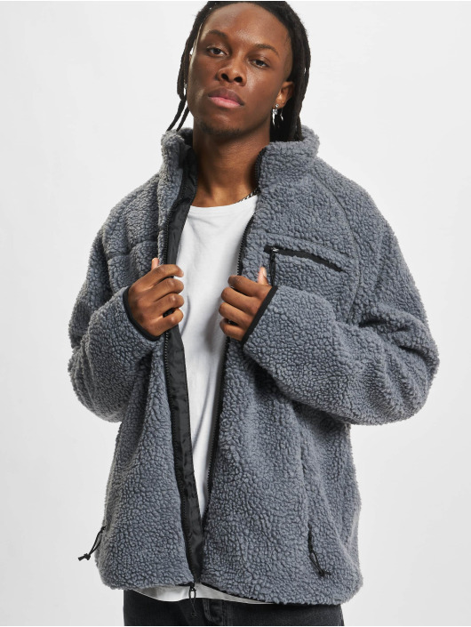 Brandit Overgangsjakker Teddyfleece grå