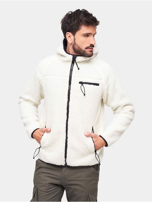 Brandit Overgangsjakker Teddyfleece Worker hvid