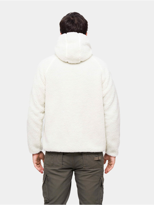 Brandit Overgangsjakker Teddyfleece Worker hvid
