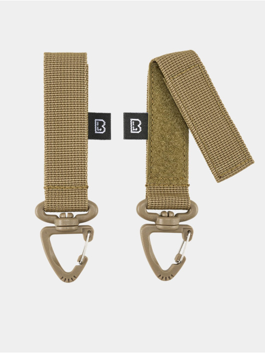 Brandit Sonstige Belt And Molle Loop Carabiner 2-Pack in beige