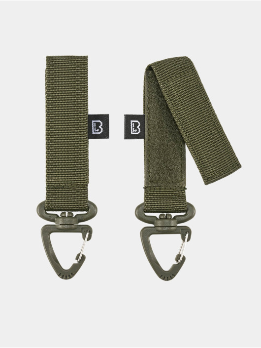 Brandit Sonstige Belt And Molle Loop Carabiner 2-Pack in olive
