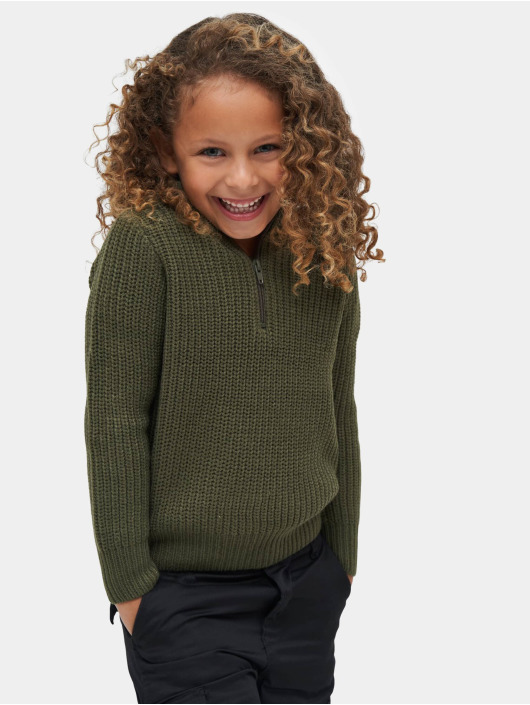 Brandit Swetry Kids Marine Troyer oliwkowy