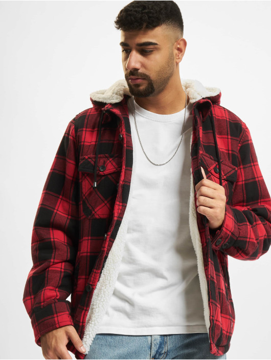 Brandit Transitional Jackets Lumber Hooded red