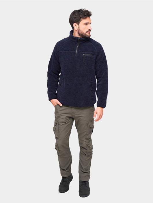 Brandit Trøjer Teddyfleece Troyer blå
