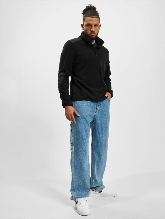 Brandit Trøjer Fleece Troyer Ripstop sort