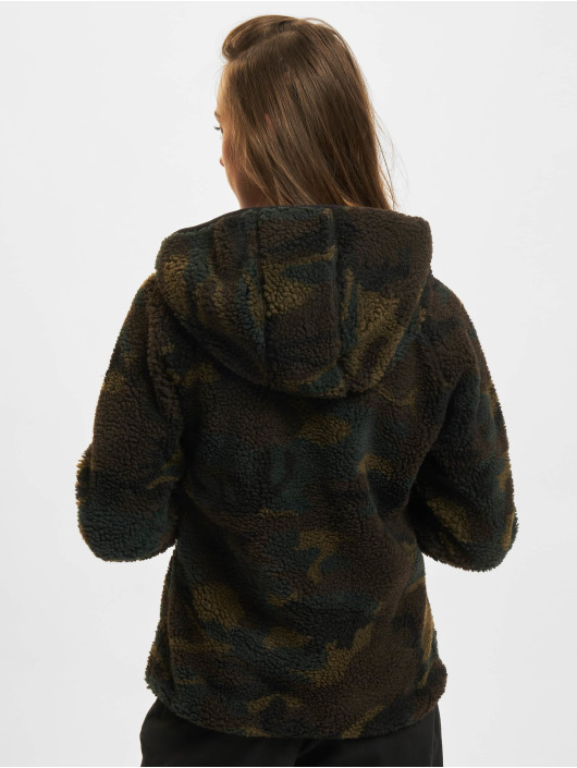 Brandit Übergangsjacke Ladies Teddyfleece Hood camouflage