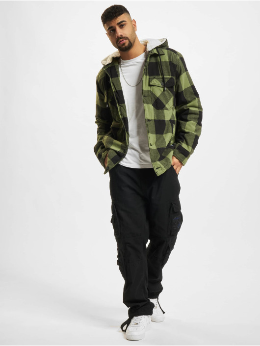 Brandit Übergangsjacke Lumber Hooded schwarz
