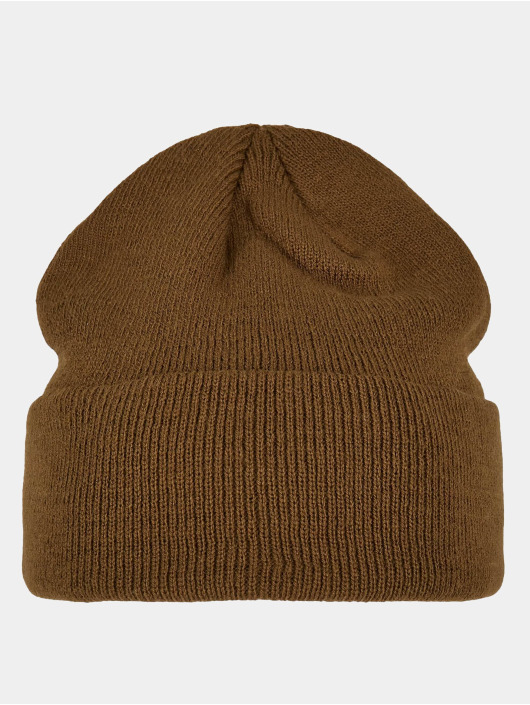 Build Your Brand Herren Beanie Heavy Knit in olive