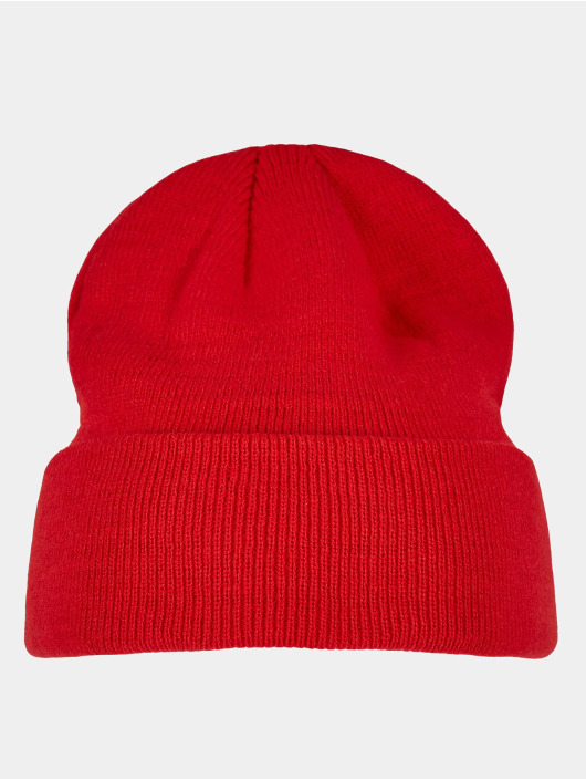 Build Your Brand Beanie Heavy Knit rosso