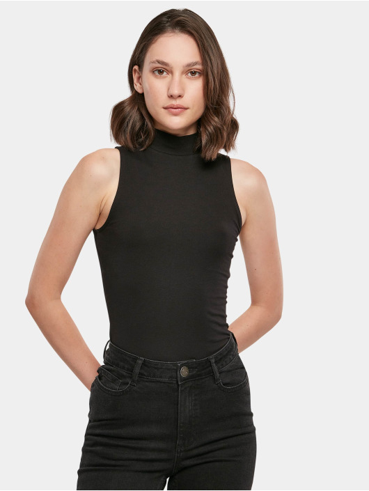 Build Your Brand Body Sleeveless Turtleneck noir