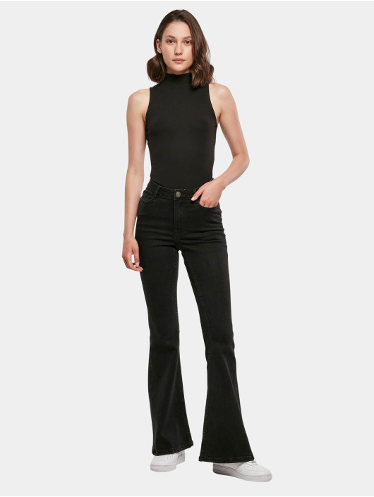 Build Your Brand Body Sleeveless Turtleneck svart