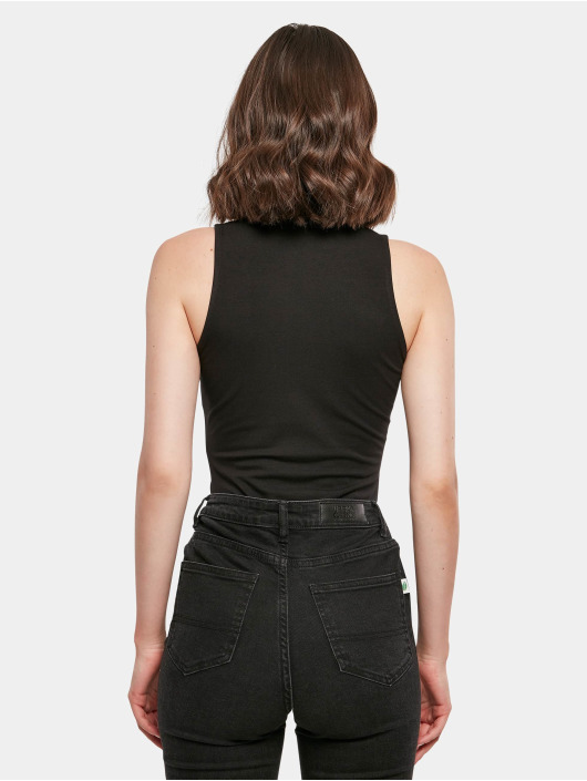 Build Your Brand Body Sleeveless Turtleneck zwart
