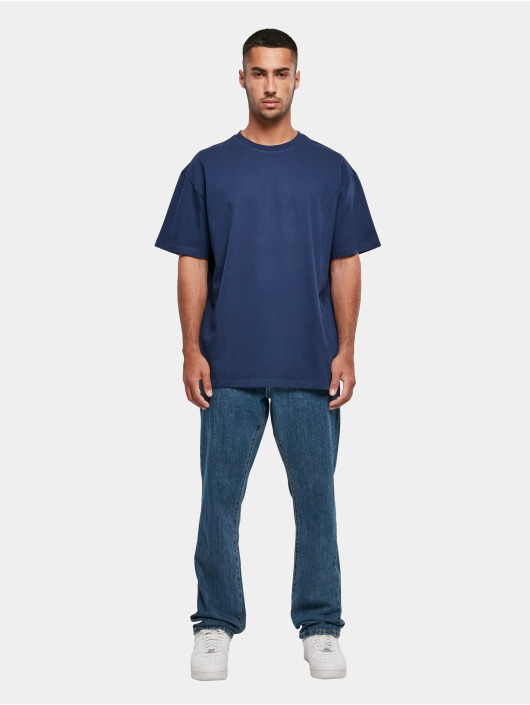 Build Your Brand Camiseta Heavy Oversize azul